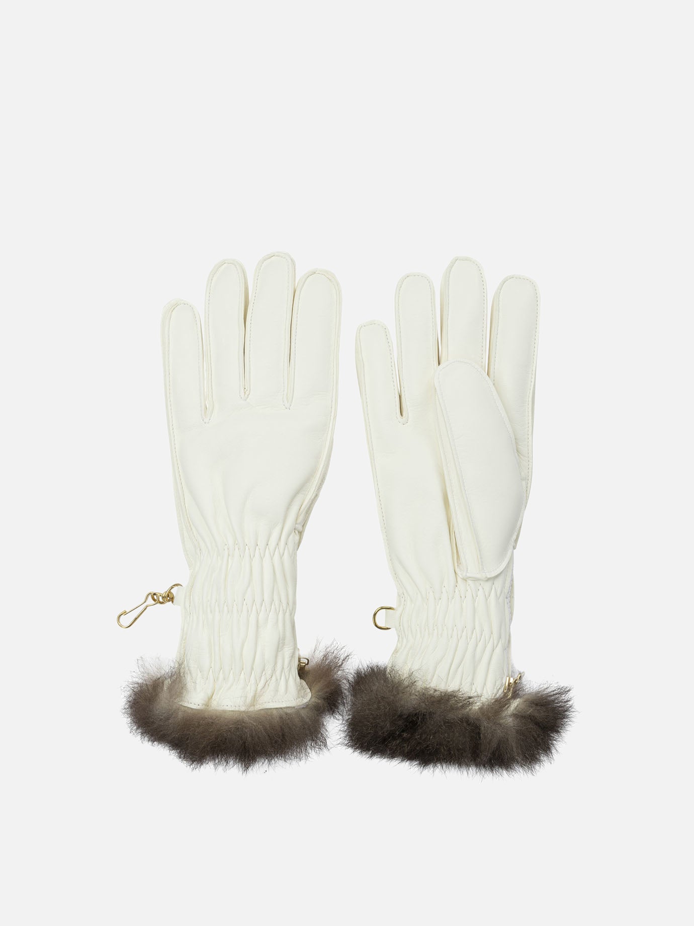 Guanti sportivi 100% leather  Bianco - Restelli Donna | PDP | VIETTI Online Store | thumbnail