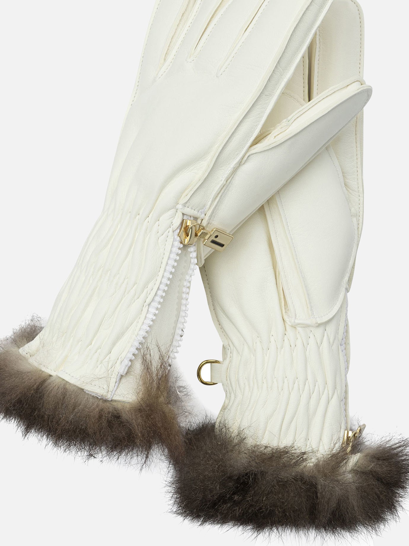 Guanti sportivi 100% leather  Bianco - Restelli Donna | PDP | VIETTI Online Store | thumbnail_2