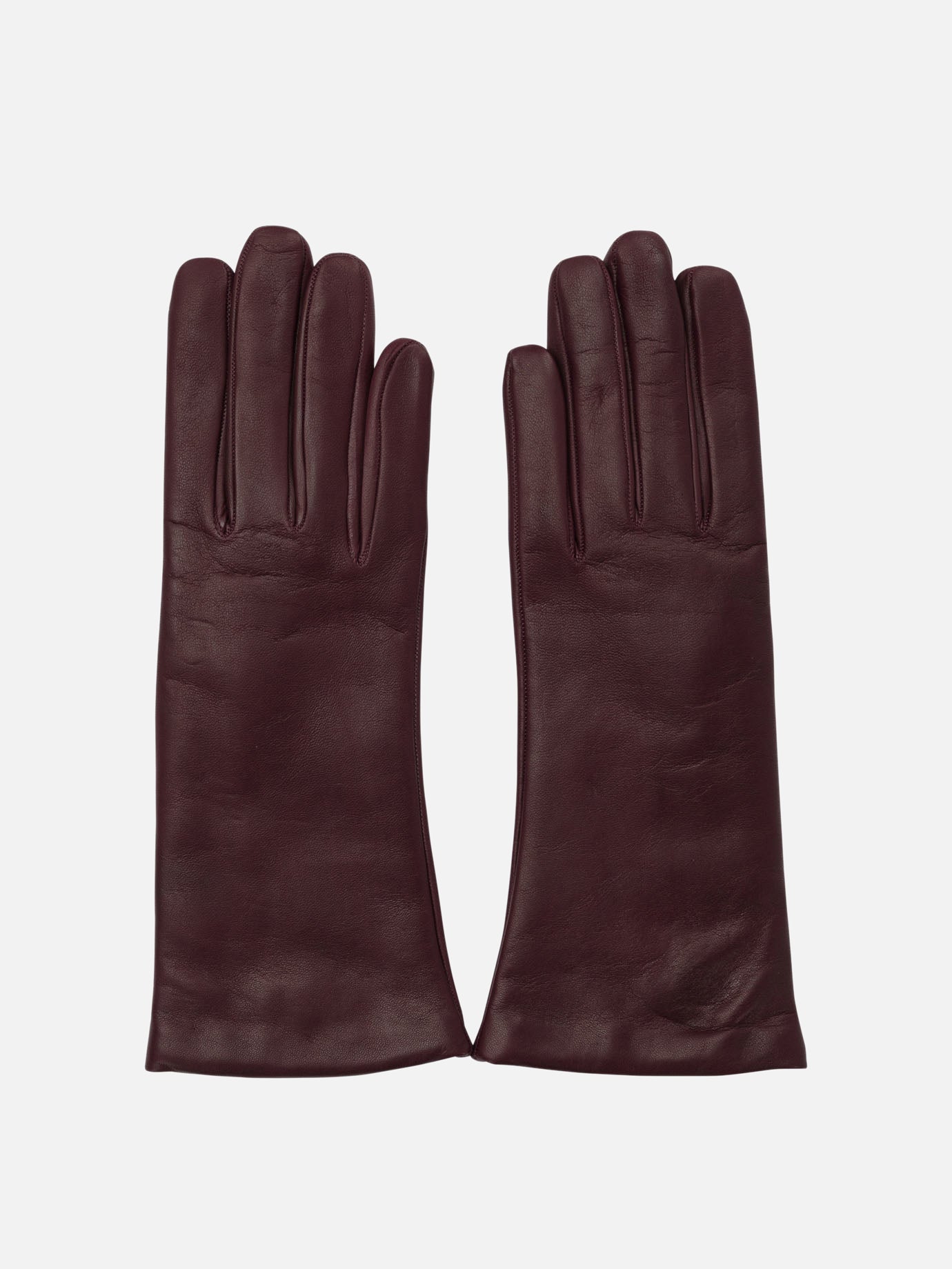 Guanti casual 100% leather - Lining: 100% cashmere  Bordeaux - Restelli Donna | PDP | VIETTI Online Store | thumbnail