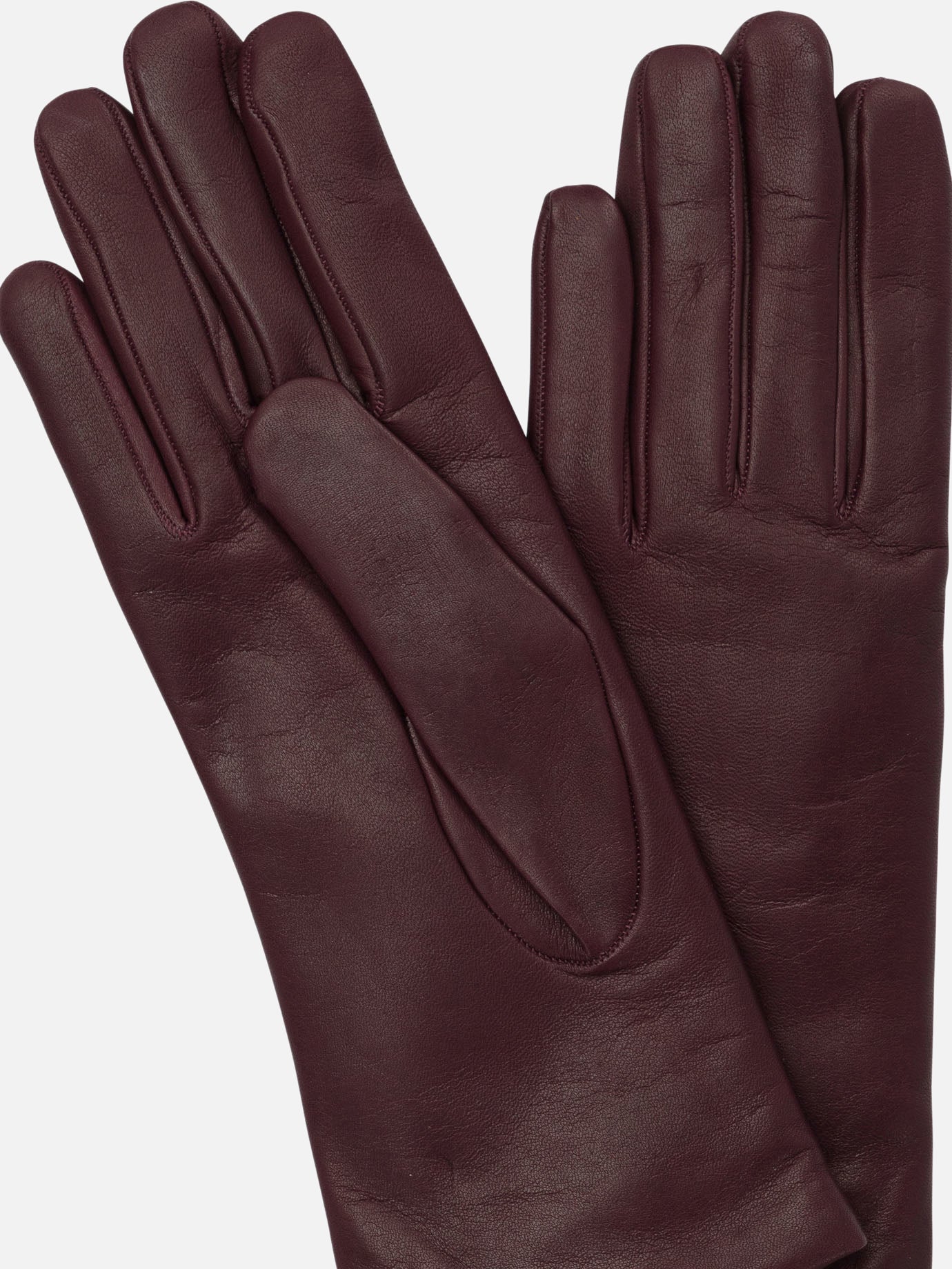 Guanti casual 100% leather - Lining: 100% cashmere  Bordeaux - Restelli Donna | PDP | VIETTI Online Store | Zoom-Modal_2
