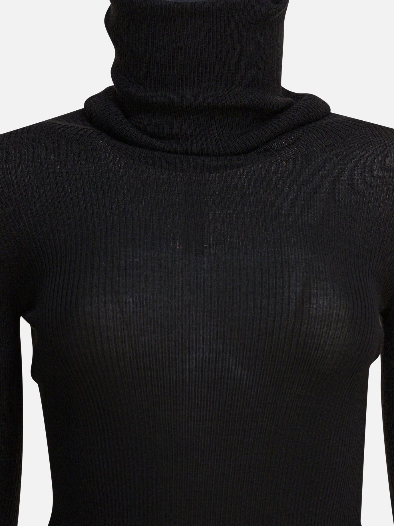 Turtleneck sweaters Solid colour  Black - Rick Owens Women | PDP | VIETTI Online Store | thumbnail_3