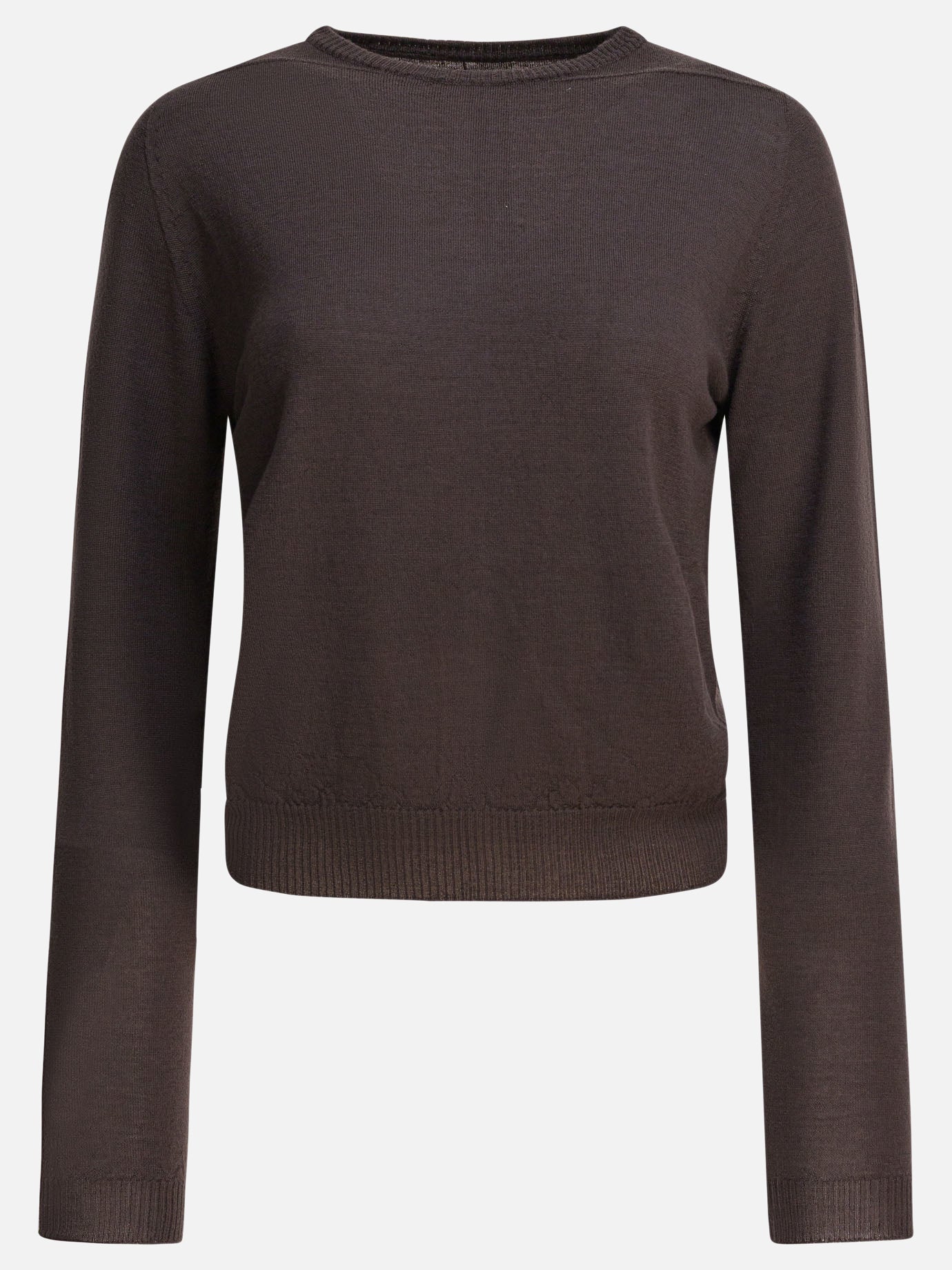 Crewneck sweaters Solid colour  Brown - Rick Owens Women | PDP | VIETTI Online Store | Zoom-Modal

