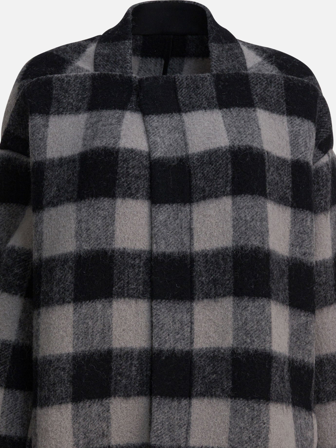 Cappotti lunghi Check  Nero - Rick Owens Donna | PDP | VIETTI Online Store | thumbnail_3