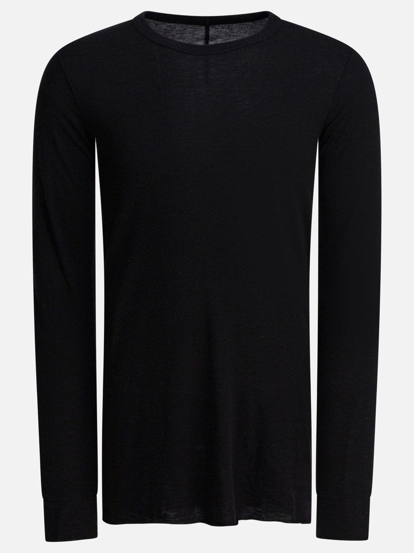 Crewneck t-shirts Solid colour  Black - Rick Owens Men | PDP | VIETTI Online Store | thumbnail