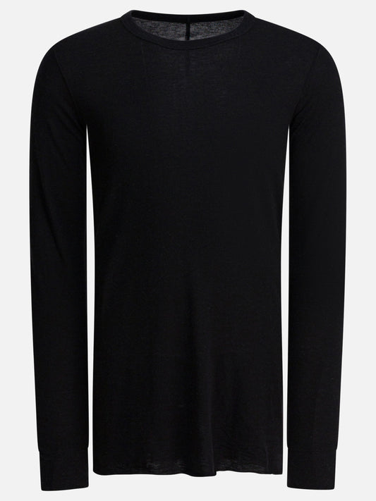 T-shirt girocollo Solid colour  Nero - Rick Owens Uomo | PLP | VIETTI Online Store 
