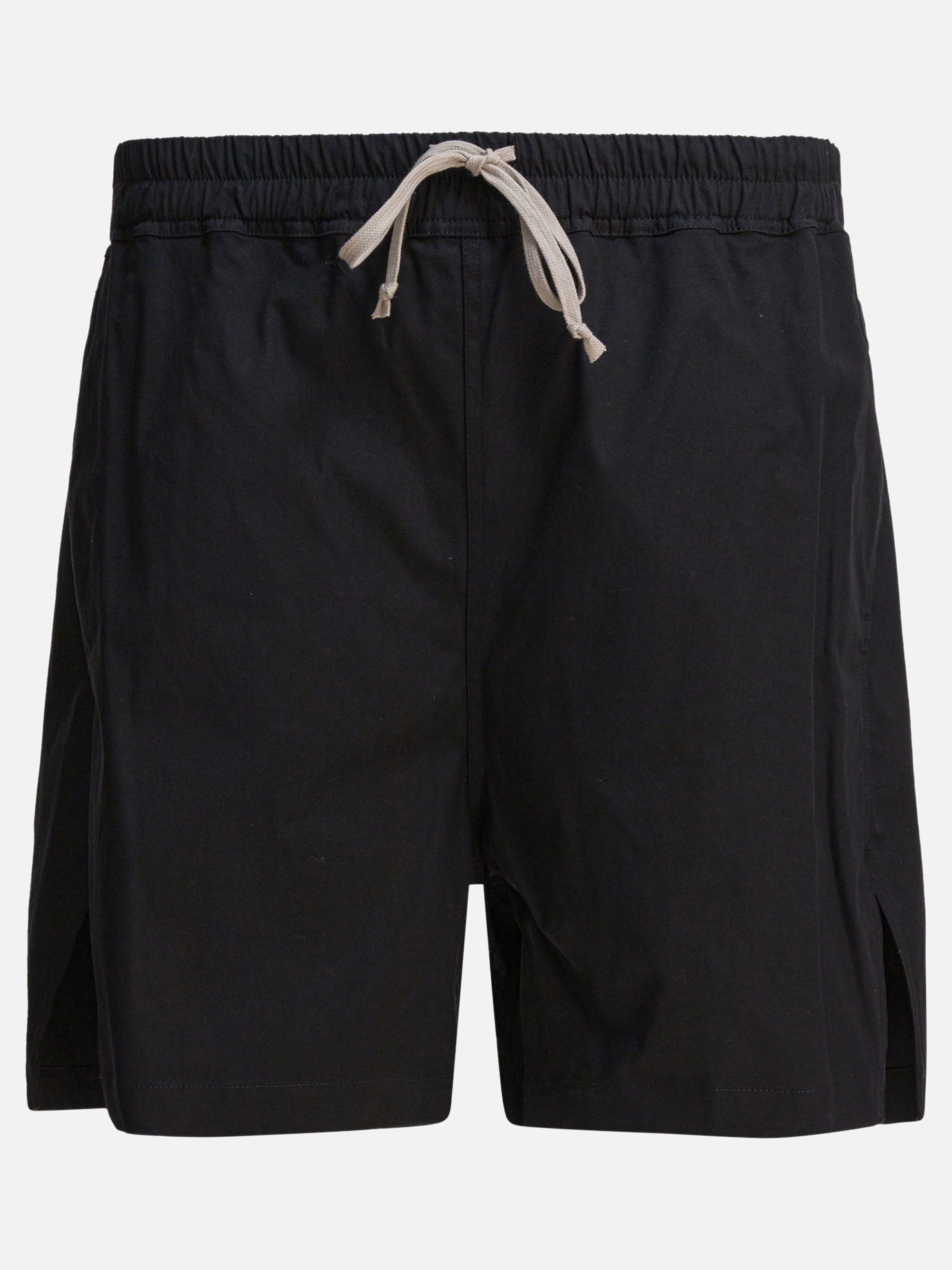 Short con lacci Solid colour  Nero - Rick Owens Uomo | PDP | VIETTI Online Store | thumbnail