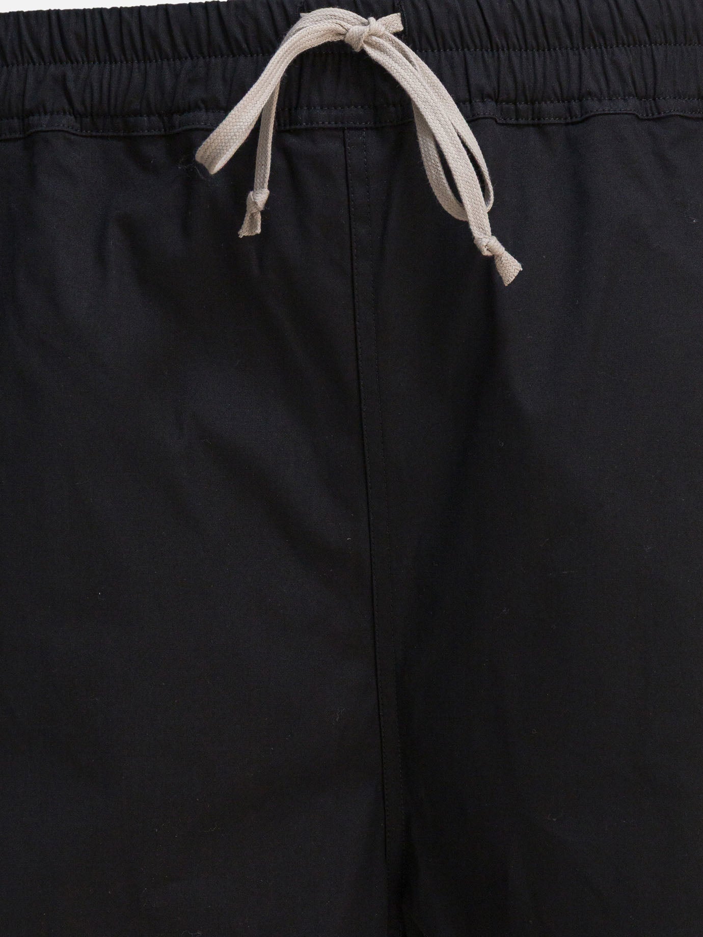 Short con lacci Solid colour  Nero - Rick Owens Uomo | PDP | VIETTI Online Store | thumbnail_3