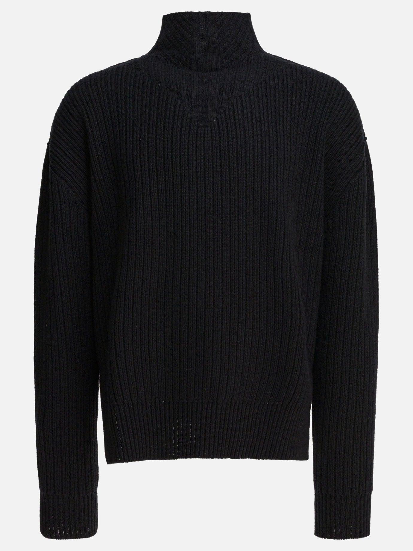 Turtleneck sweaters Solid colour  Black - Rick Owens Men | PDP | VIETTI Online Store | Zoom-Modal
