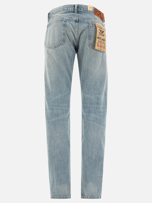 Jeans a gamba dritta Solid colour  Azzurro - RRL by Ralph Lauren Uomo | PLP | VIETTI Online Store | 2
