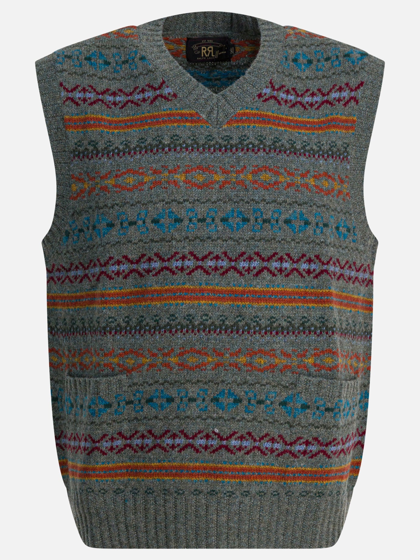 Vests Textured knit  Blue - RRL by Ralph Lauren Men | PDP | VIETTI Online Store | Zoom-Modal

