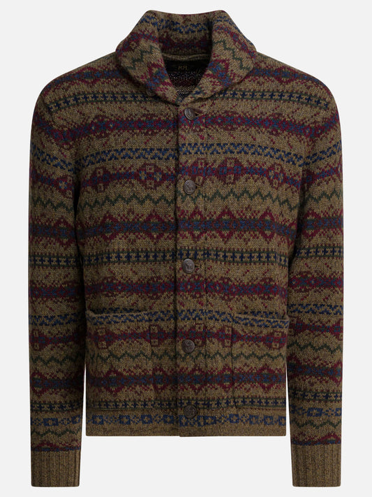 Cardigan Textured knit  Marrone - RRL by Ralph Lauren Uomo | PLP | VIETTI Online Store 
