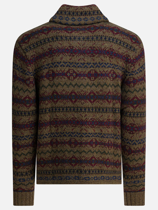 Cardigan Textured knit  Marrone - RRL by Ralph Lauren Uomo | PLP | VIETTI Online Store | 2
