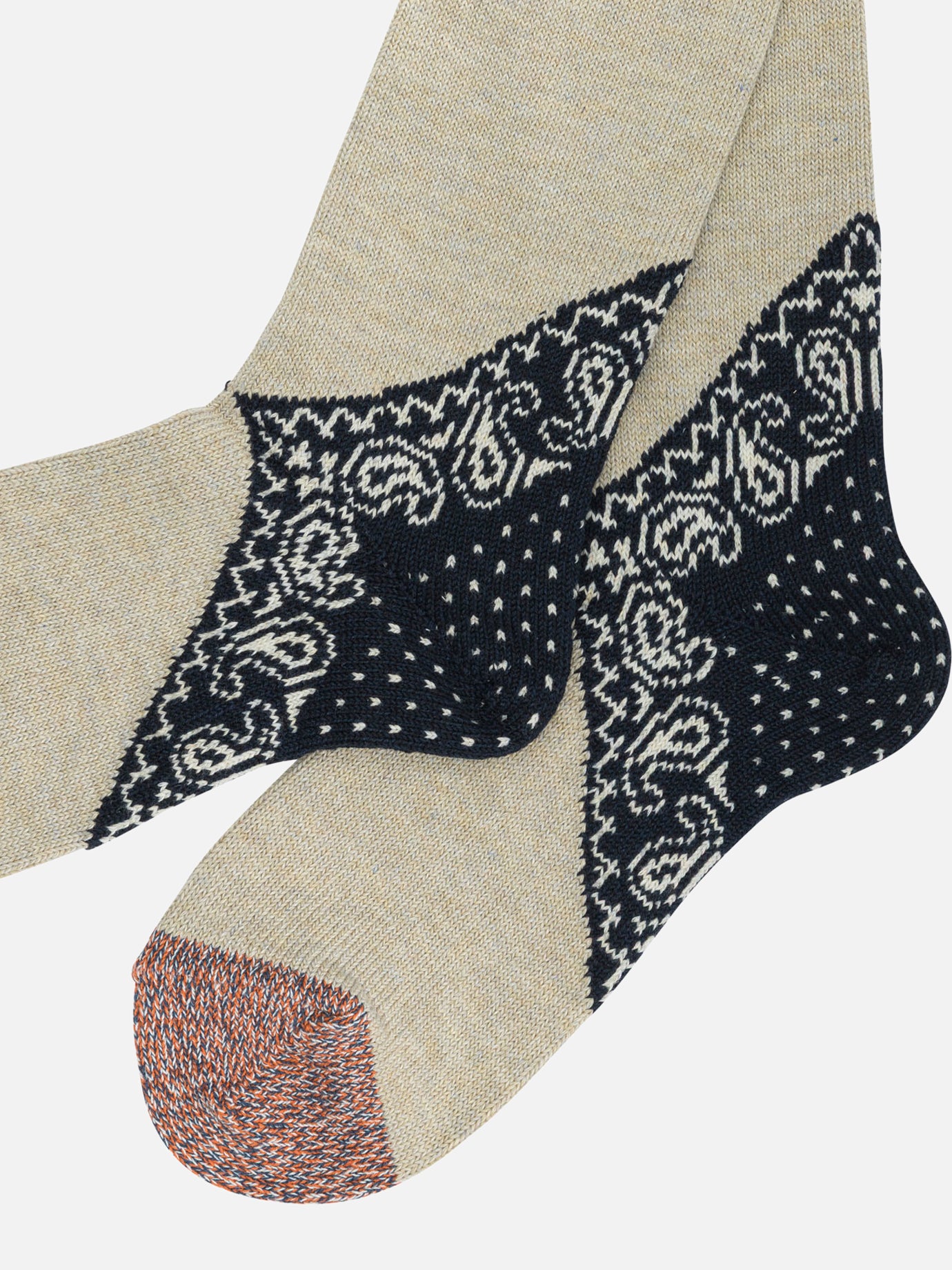 Calze classiche 70% cotton 30% acrylic  Beige - KAPITAL Uomo | PDP | VIETTI Online Store | thumbnail_2