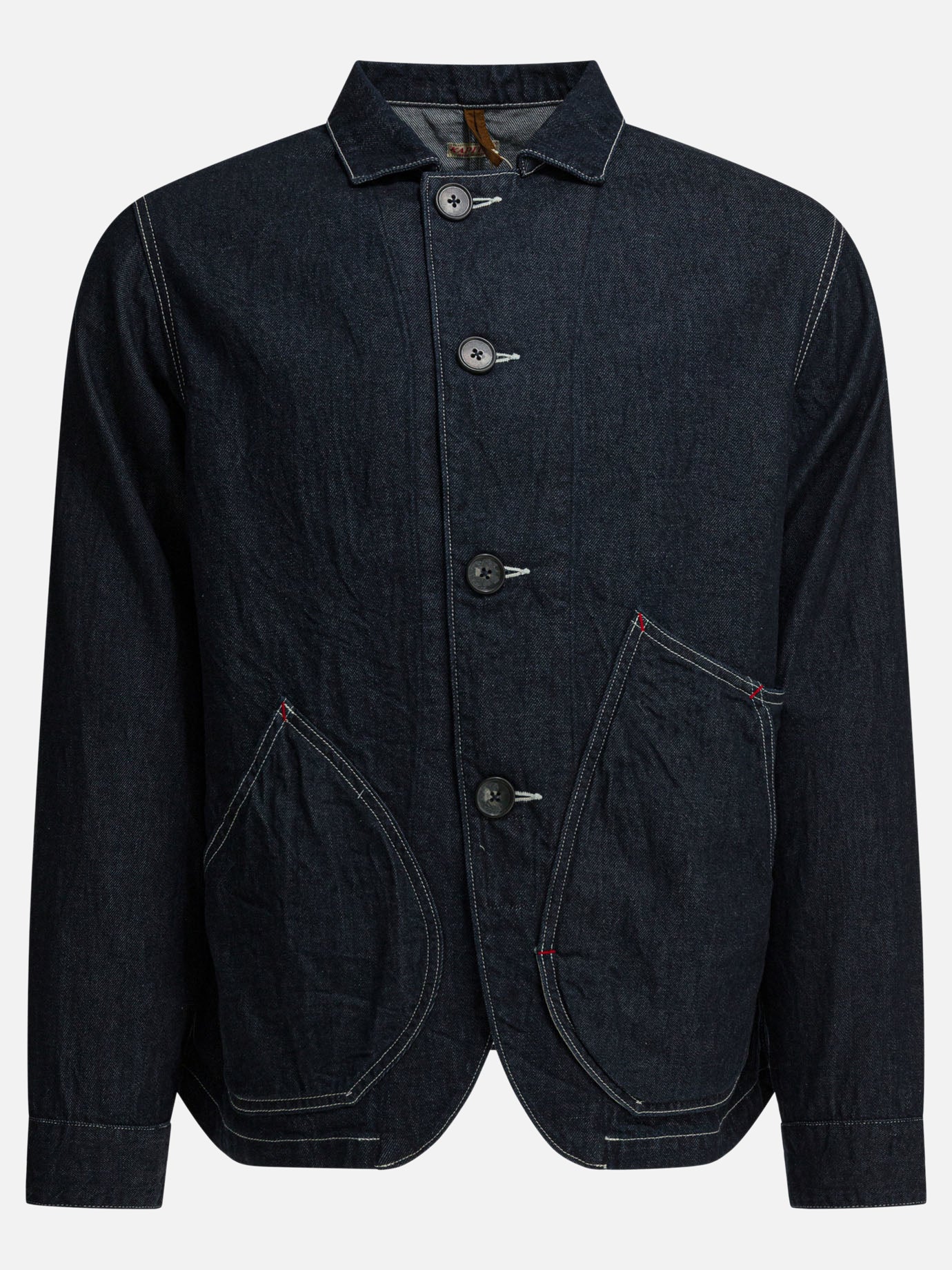 Giacche in denim Solid colour  Blu - KAPITAL Uomo | PDP | VIETTI Online Store | Zoom-Modal
