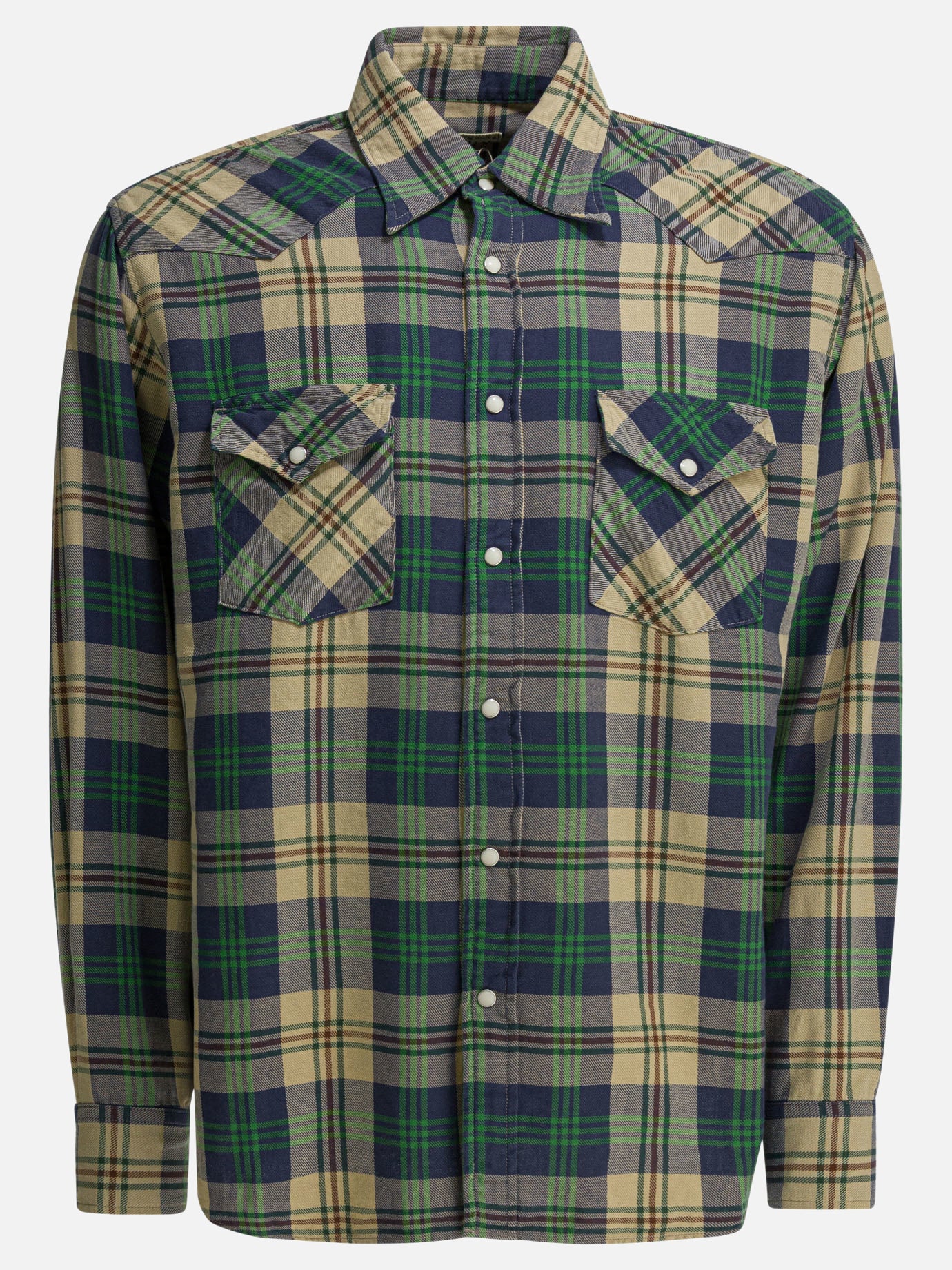 Camicie casual Check  Verde - KAPITAL Uomo | PDP | VIETTI Online Store | Zoom-Modal
