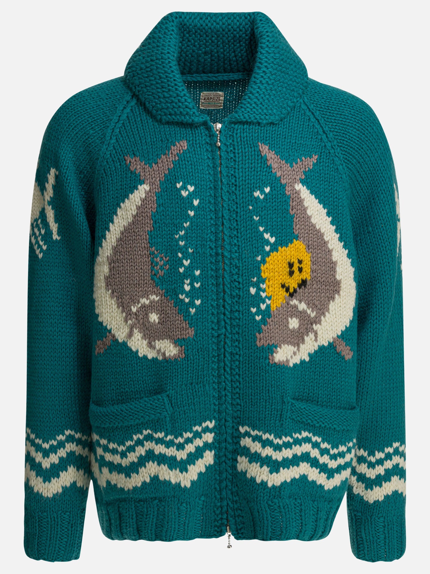 Maglioni con zip Graphics  Azzurro - KAPITAL Uomo | PDP | VIETTI Online Store | thumbnail