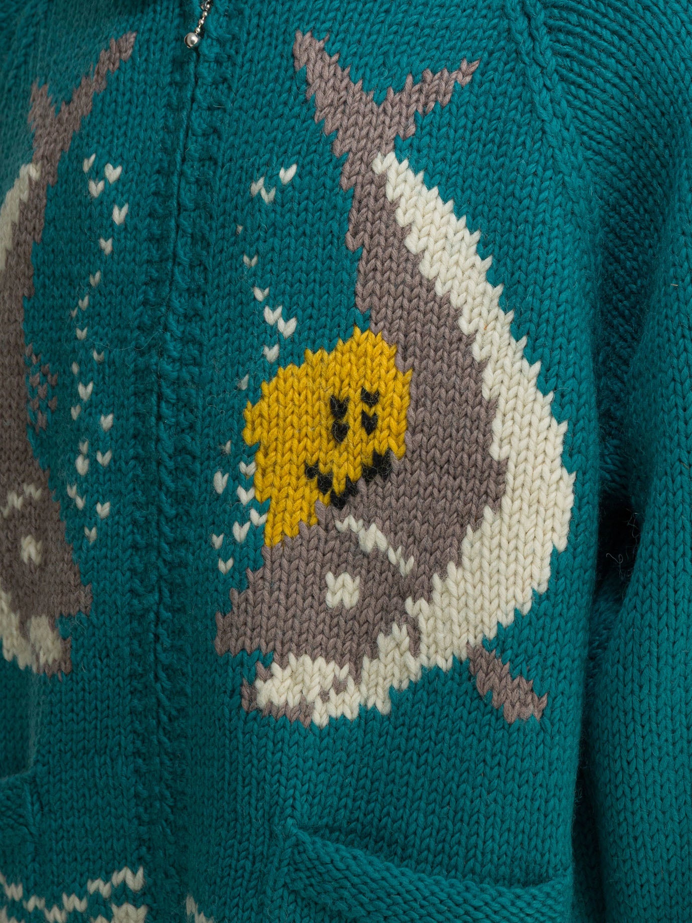 Maglioni con zip Graphics  Azzurro - KAPITAL Uomo | PDP | VIETTI Online Store | Zoom-Modal_4
