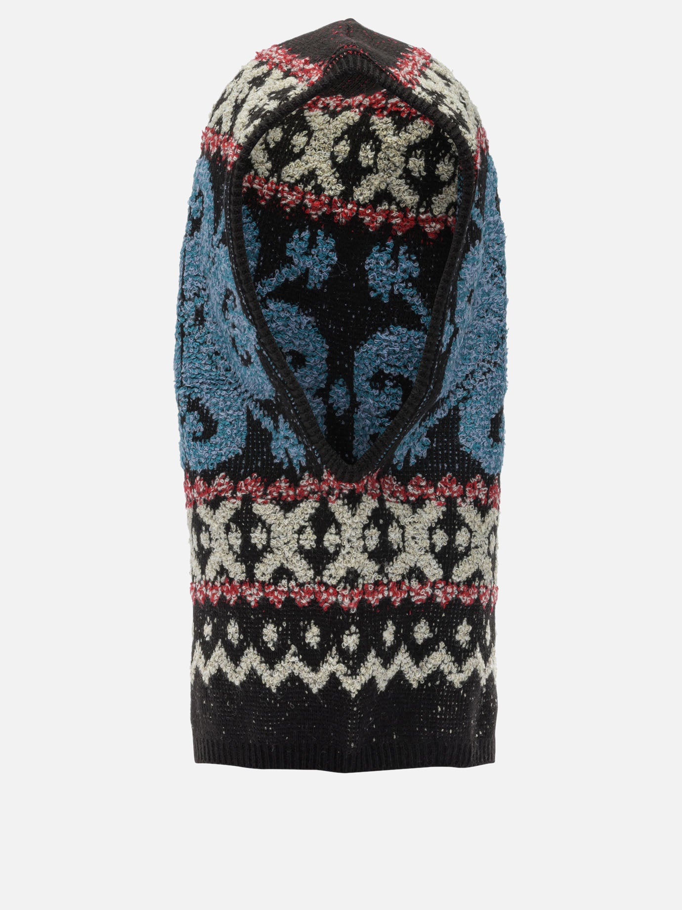 Passamontagna 100% wool  Nero - KAPITAL Uomo | PDP | VIETTI Online Store | Zoom-Modal
