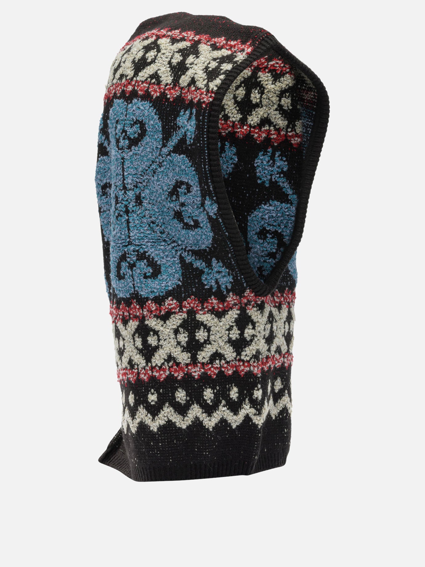 Passamontagna 100% wool  Nero - KAPITAL Uomo | PDP | VIETTI Online Store | thumbnail_2