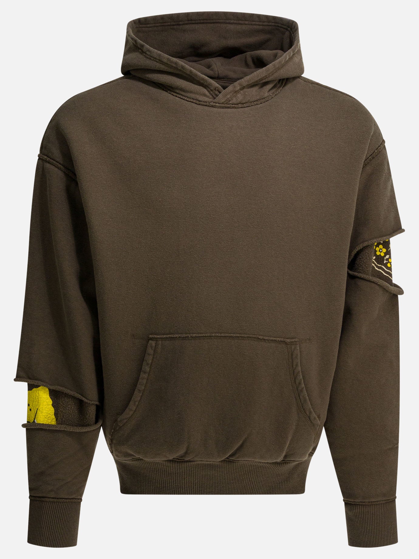 Felpe con cappuccio Solid colour  Marrone - KAPITAL Uomo | PDP | VIETTI Online Store | Zoom-Modal
