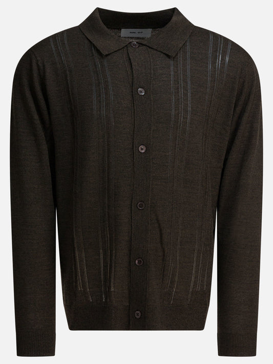 Cardigan Textured knit  Marrone - NN.07 Uomo | PLP | VIETTI Online Store 
