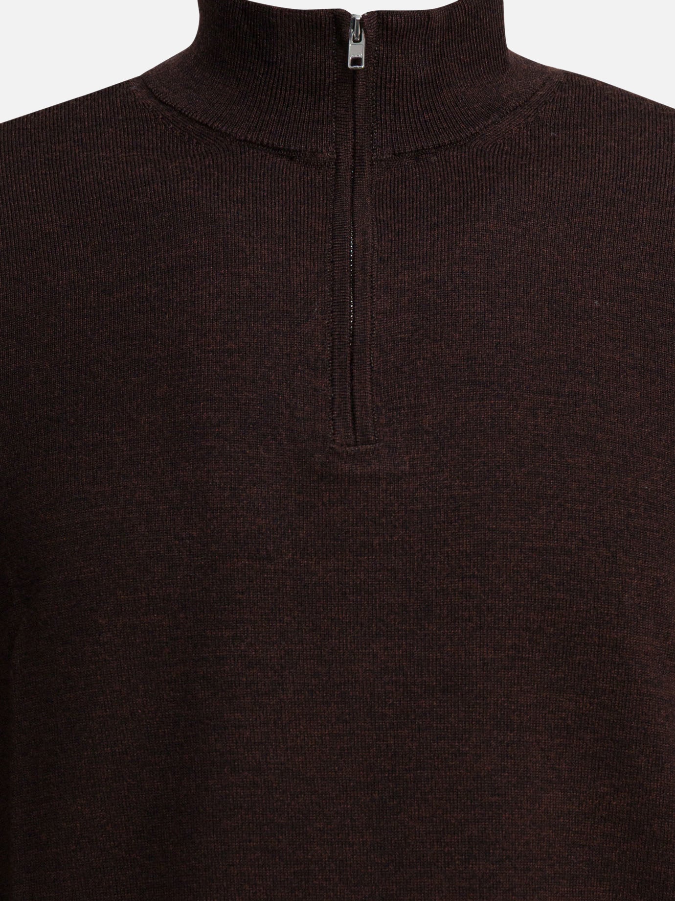 Half zip sweaters Solid colour  Brown - NN.07 Men | PDP | VIETTI Online Store | Zoom-Modal_3

