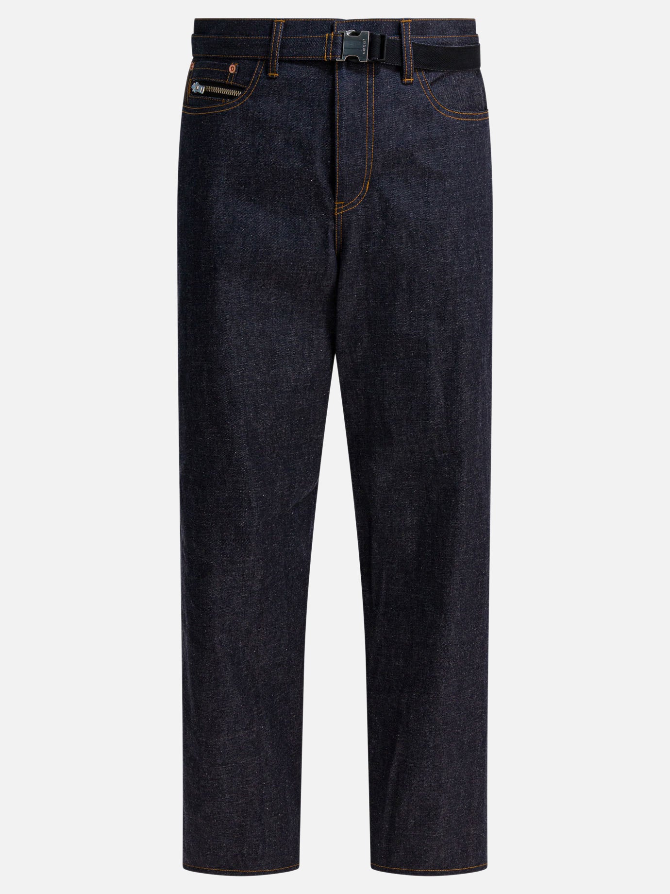 Wide-leg jeans Solid colour  Blue - Sacai Men | PDP | VIETTI Online Store | thumbnail