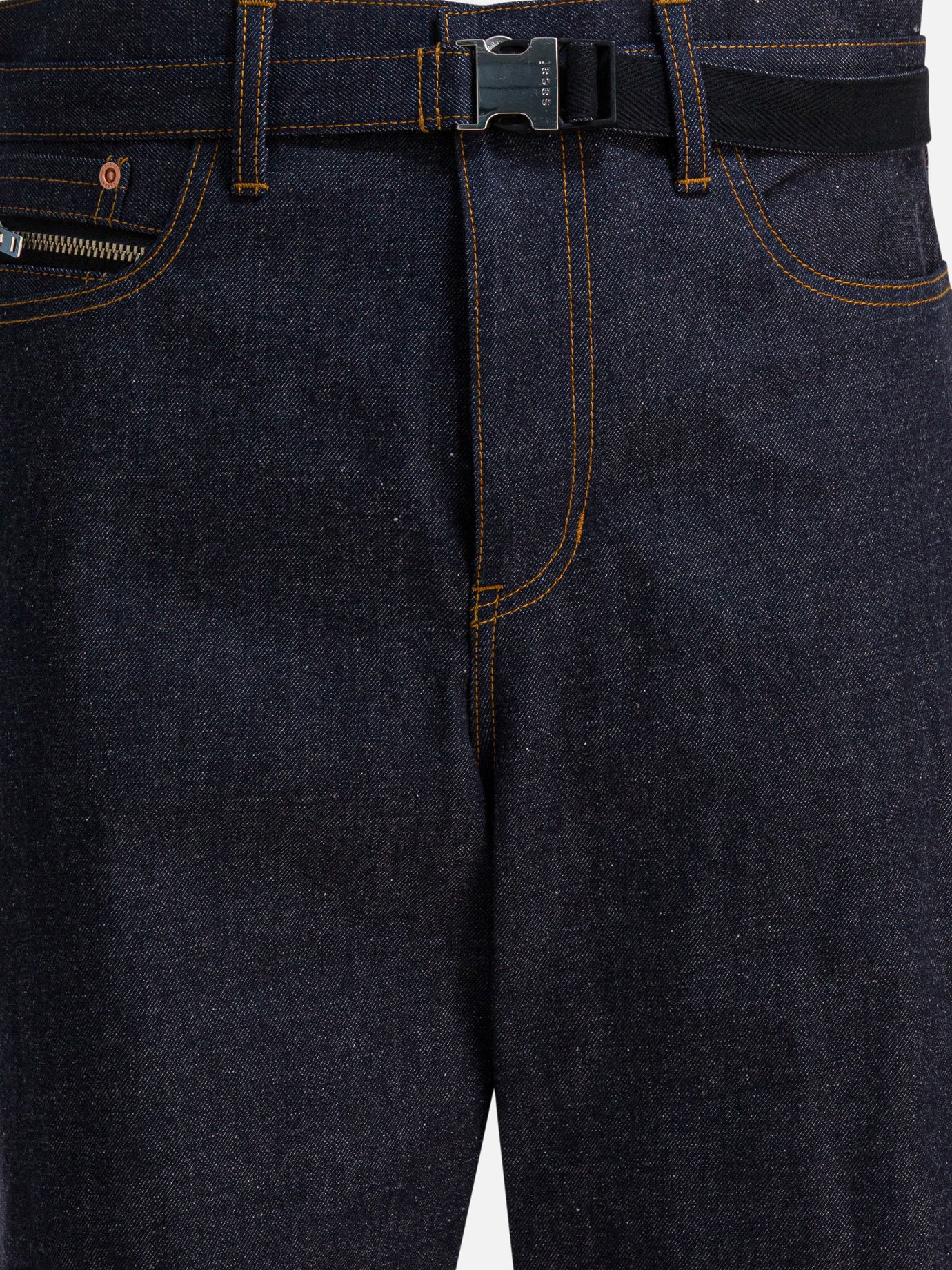Wide-leg jeans Solid colour  Blue - Sacai Men | PDP | VIETTI Online Store | Zoom-Modal_3
