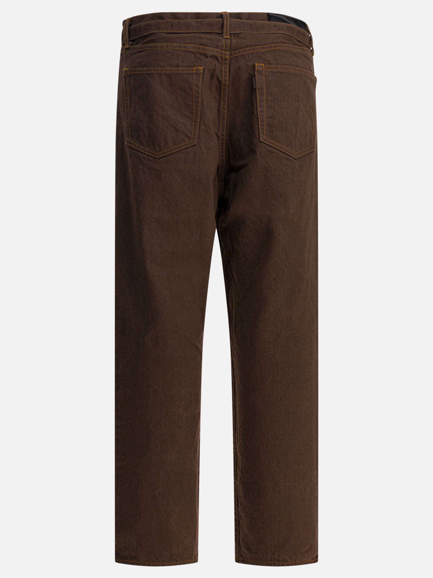 Wide-leg jeans Solid colour  Brown - Sacai Men | PDP | VIETTI Online Store | Zoom-Modal_2
