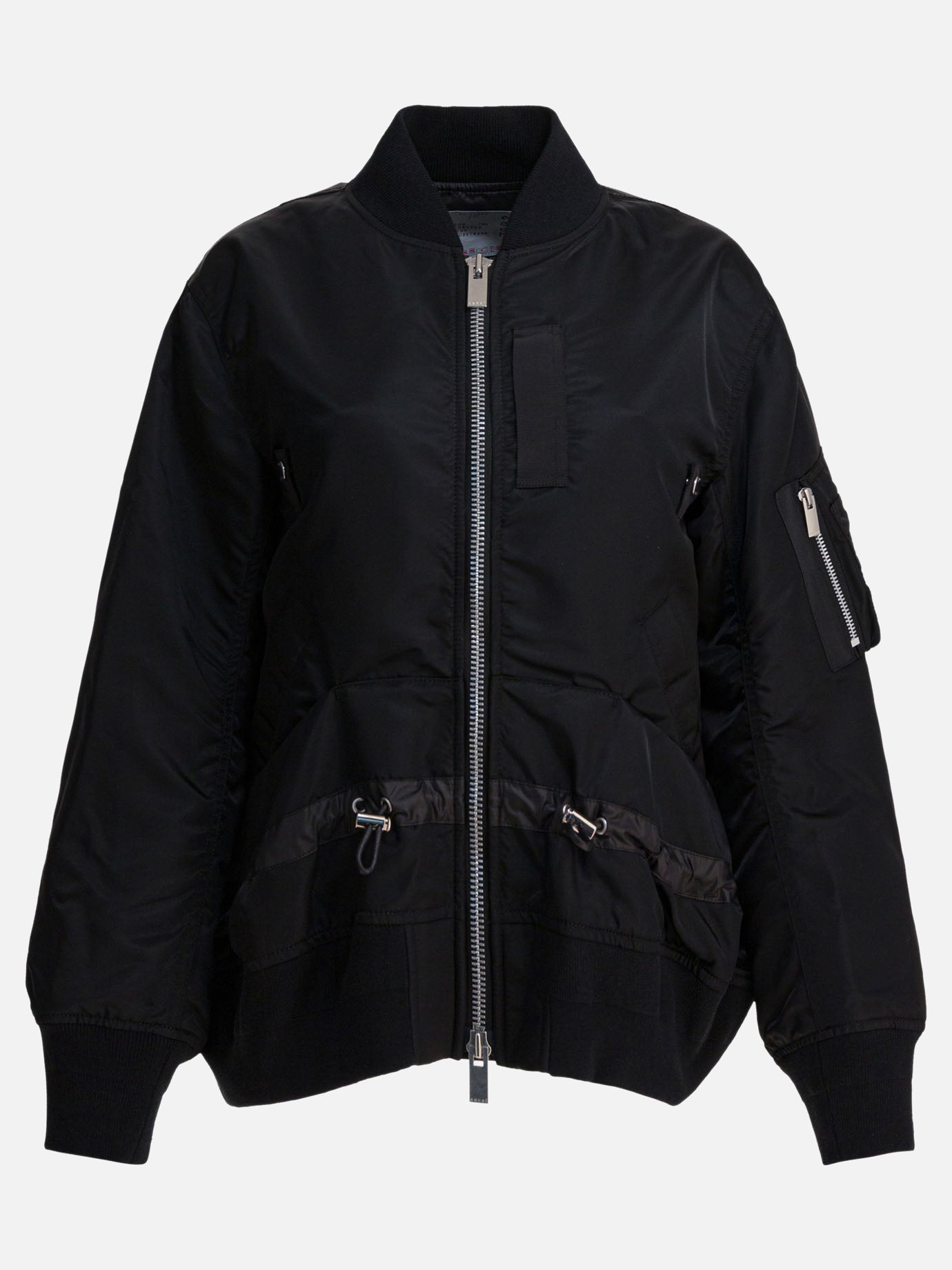 Bomber Solid colour  Nero - Sacai Donna | PDP | VIETTI Online Store | thumbnail
