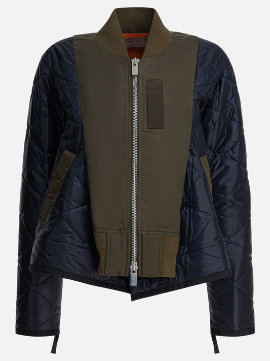 Bomber Textured knit  Verde - Sacai Donna | PLP | VIETTI Online Store 
