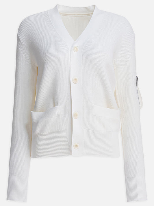Cardigan Solid colour  Bianco - Sacai Donna | PLP | VIETTI Online Store 
