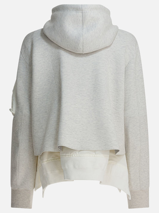 Felpe con zip Solid colour  Grigio - Sacai Donna | PLP | VIETTI Online Store | 2

