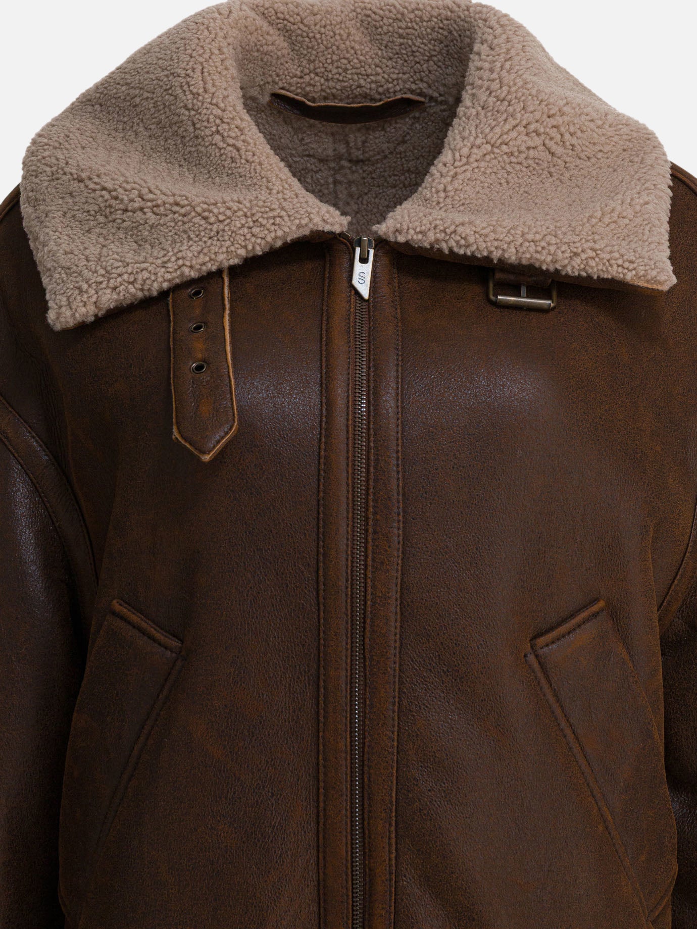 Shearling jackets Solid colour  Brown - Salvatore Santoro Women | PDP | VIETTI Online Store | thumbnail_3