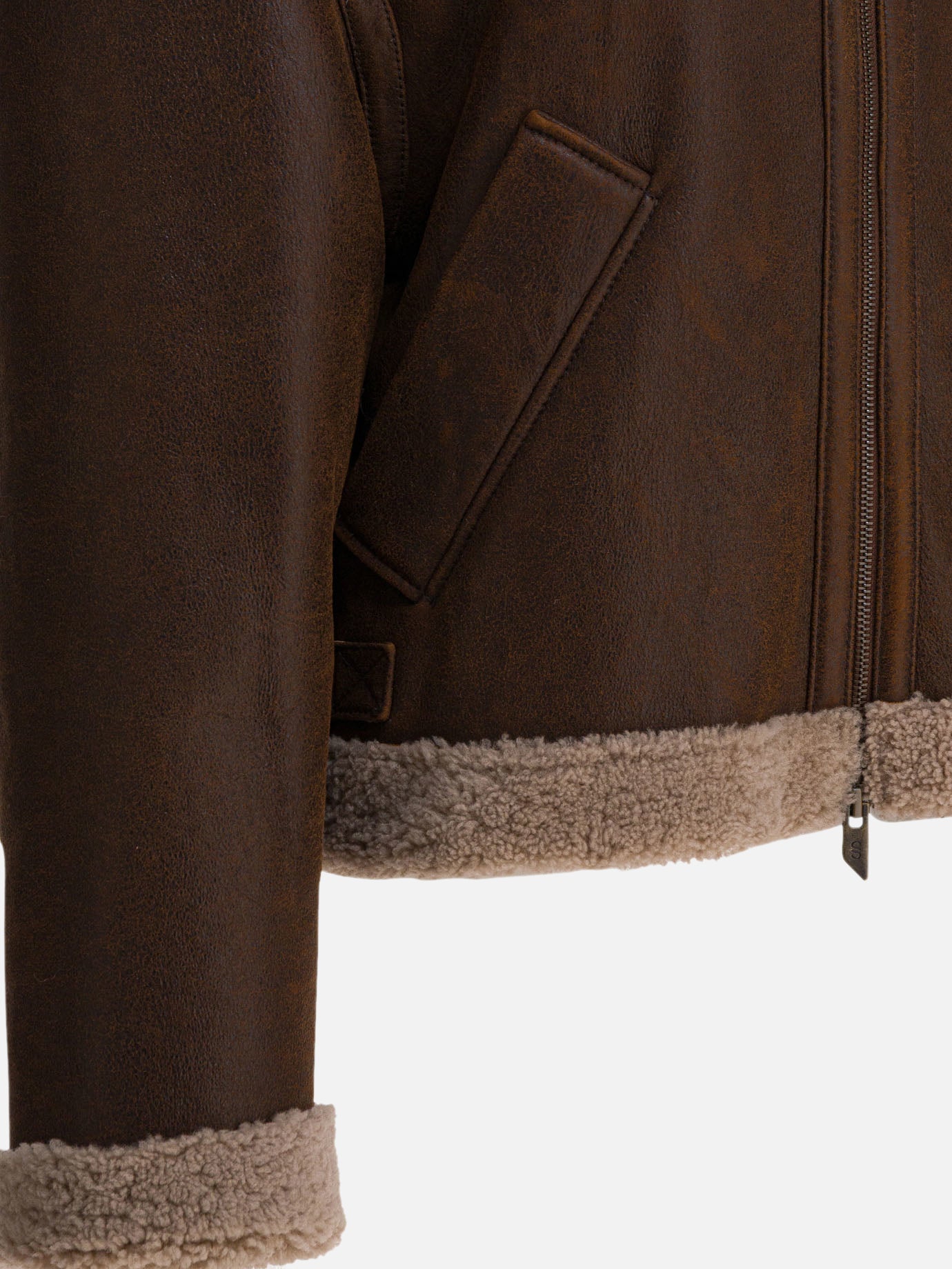 Shearling jackets Solid colour  Brown - Salvatore Santoro Women | PDP | VIETTI Online Store | thumbnail_4