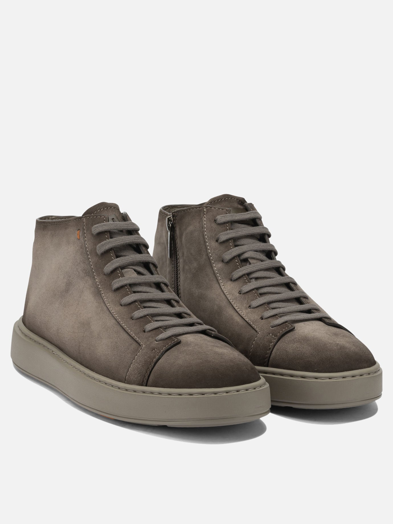 Sneaker alte 100% suede - 100% rubber  Beige - Santoni Uomo | PDP | VIETTI Online Store | Zoom-Modal_2
