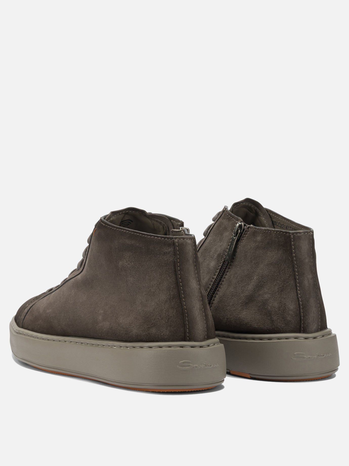 Sneaker alte 100% suede - 100% rubber  Beige - Santoni Uomo | PDP | VIETTI Online Store | Zoom-Modal_4
