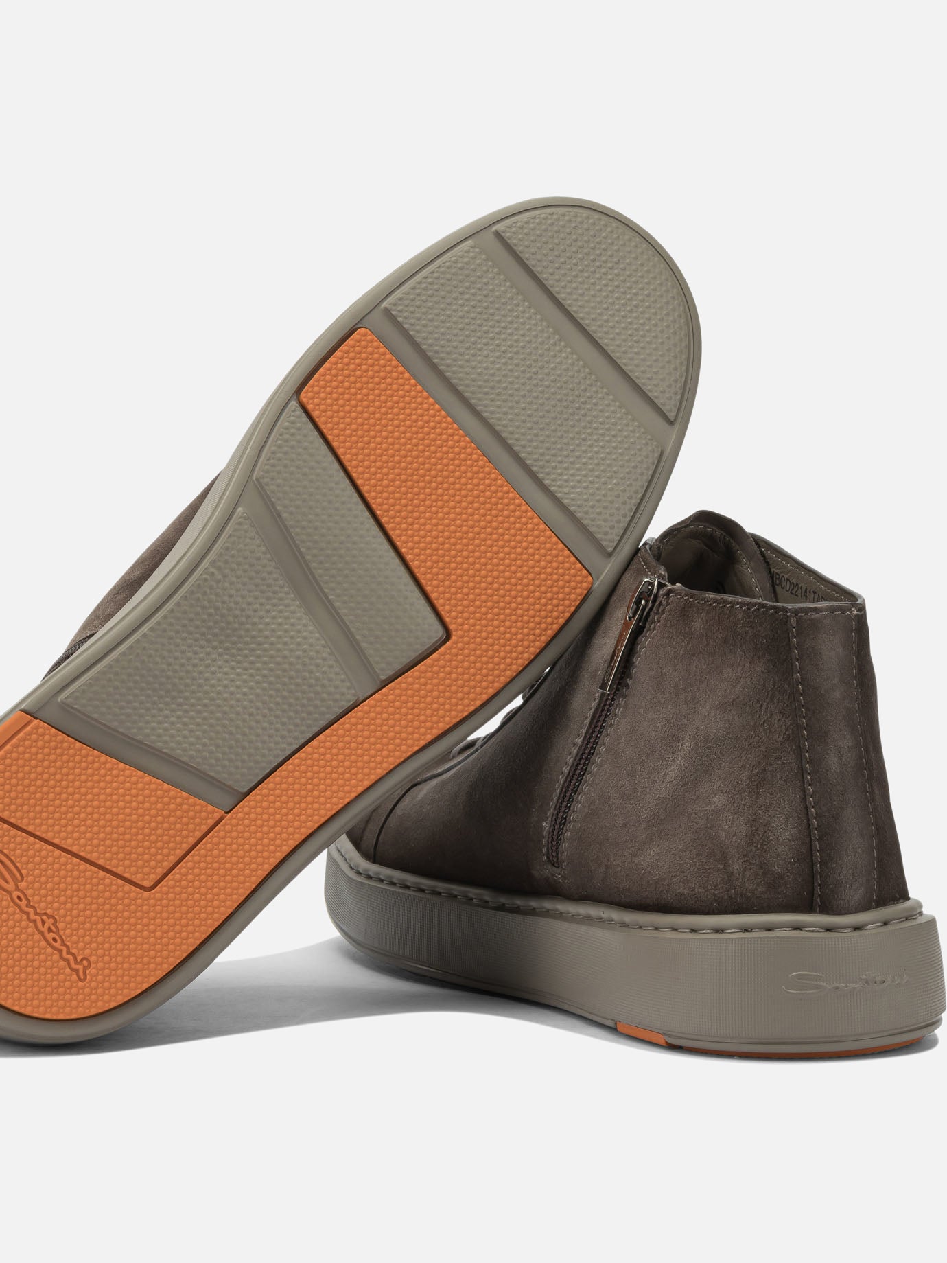 Sneaker alte 100% suede - 100% rubber  Beige - Santoni Uomo | PDP | VIETTI Online Store | Zoom-Modal_5
