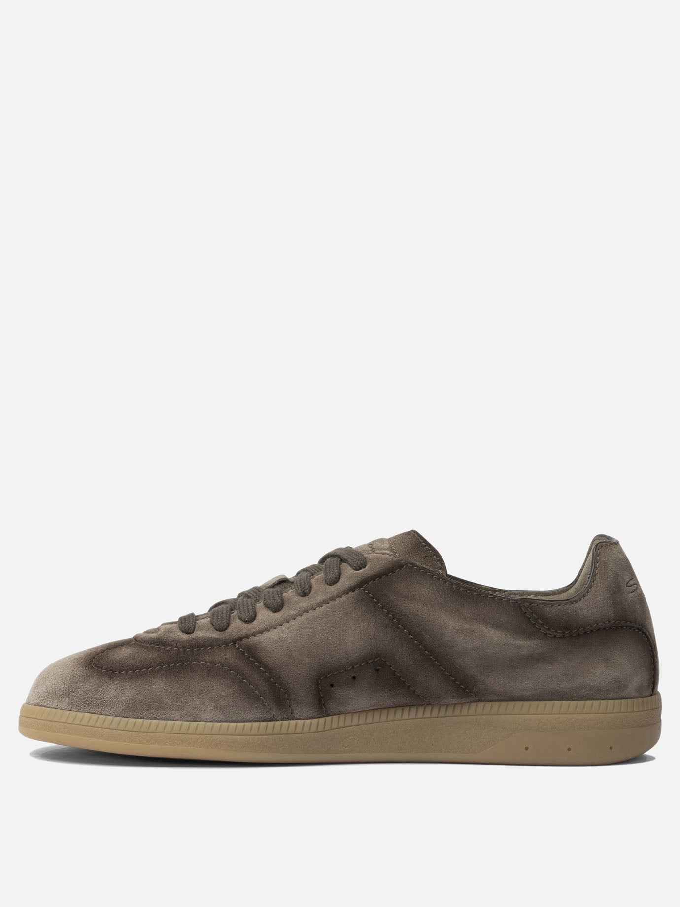 Low top sneakers 100% suede - 100% rubber  Brown - Santoni Men | PDP | VIETTI Online Store | Zoom-Modal_3
