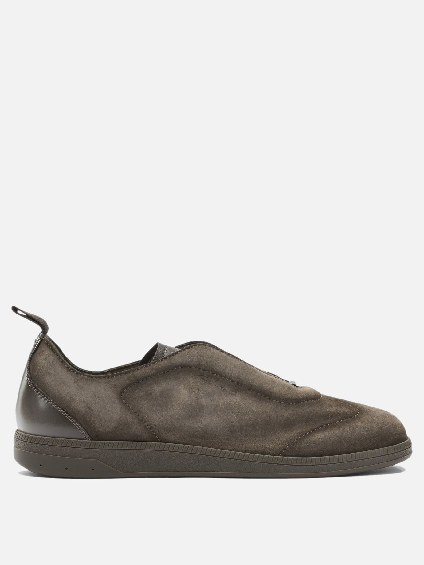 Low top sneakers 100% leather - 100% rubber  Beige - Santoni Men | PDP | VIETTI Online Store | thumbnail