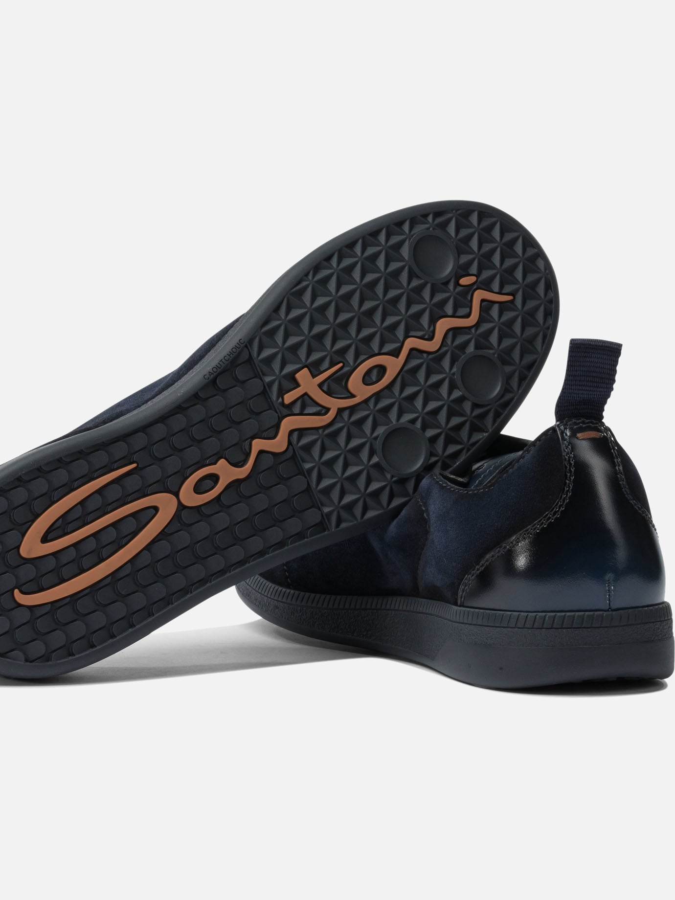 Sneaker basse 100% calf leather - 100% rubber  Blu - Santoni Uomo | PDP | VIETTI Online Store | thumbnail_5