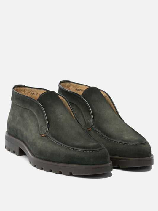 Stivaletti pull-on 100% suede - 100% rubber  Verde - Santoni Uomo | PLP | VIETTI Online Store | 2
