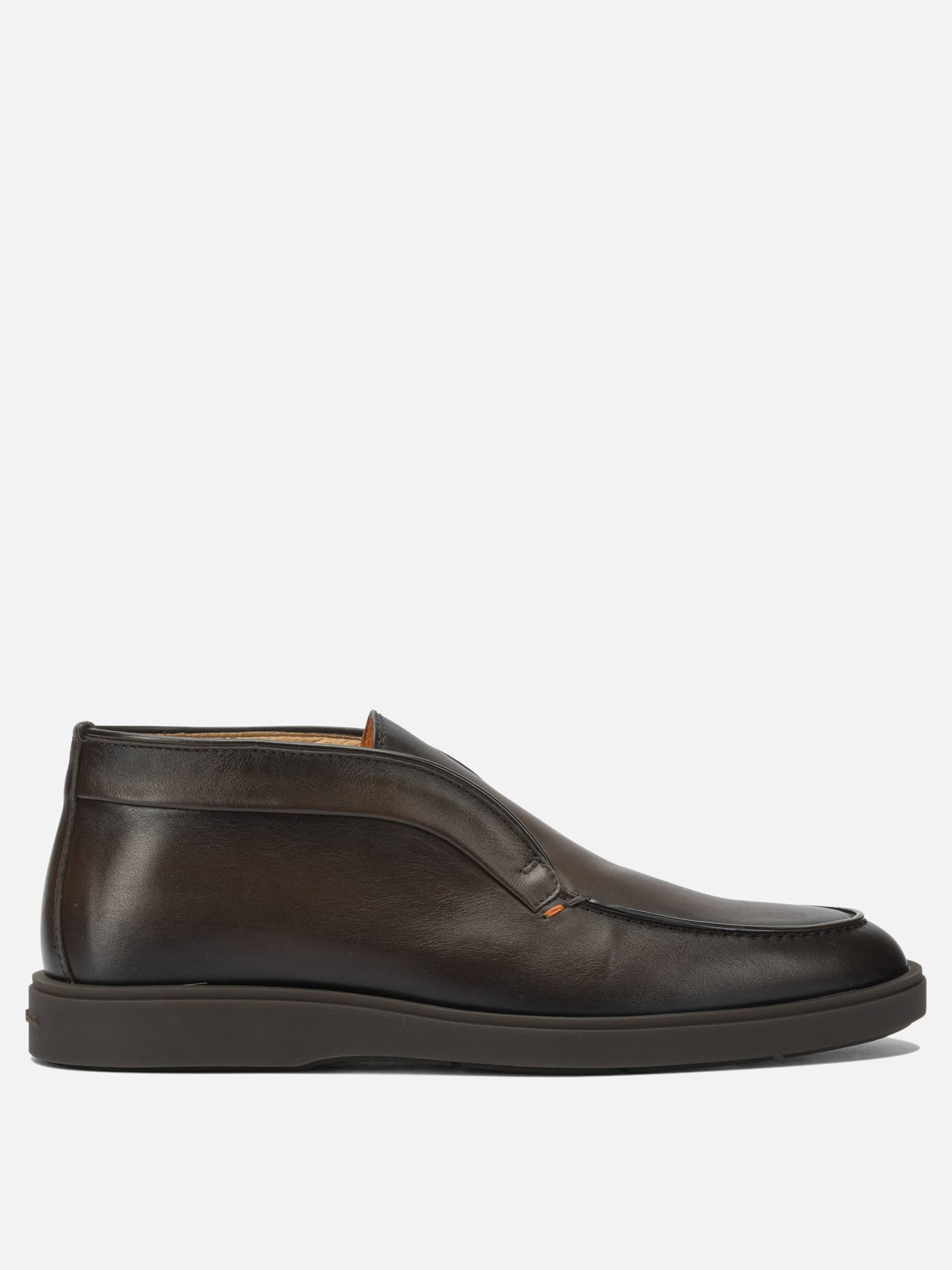 Stivaletti pull-on 100% leather  Marrone - Santoni Uomo | PDP | VIETTI Online Store | Zoom-Modal
