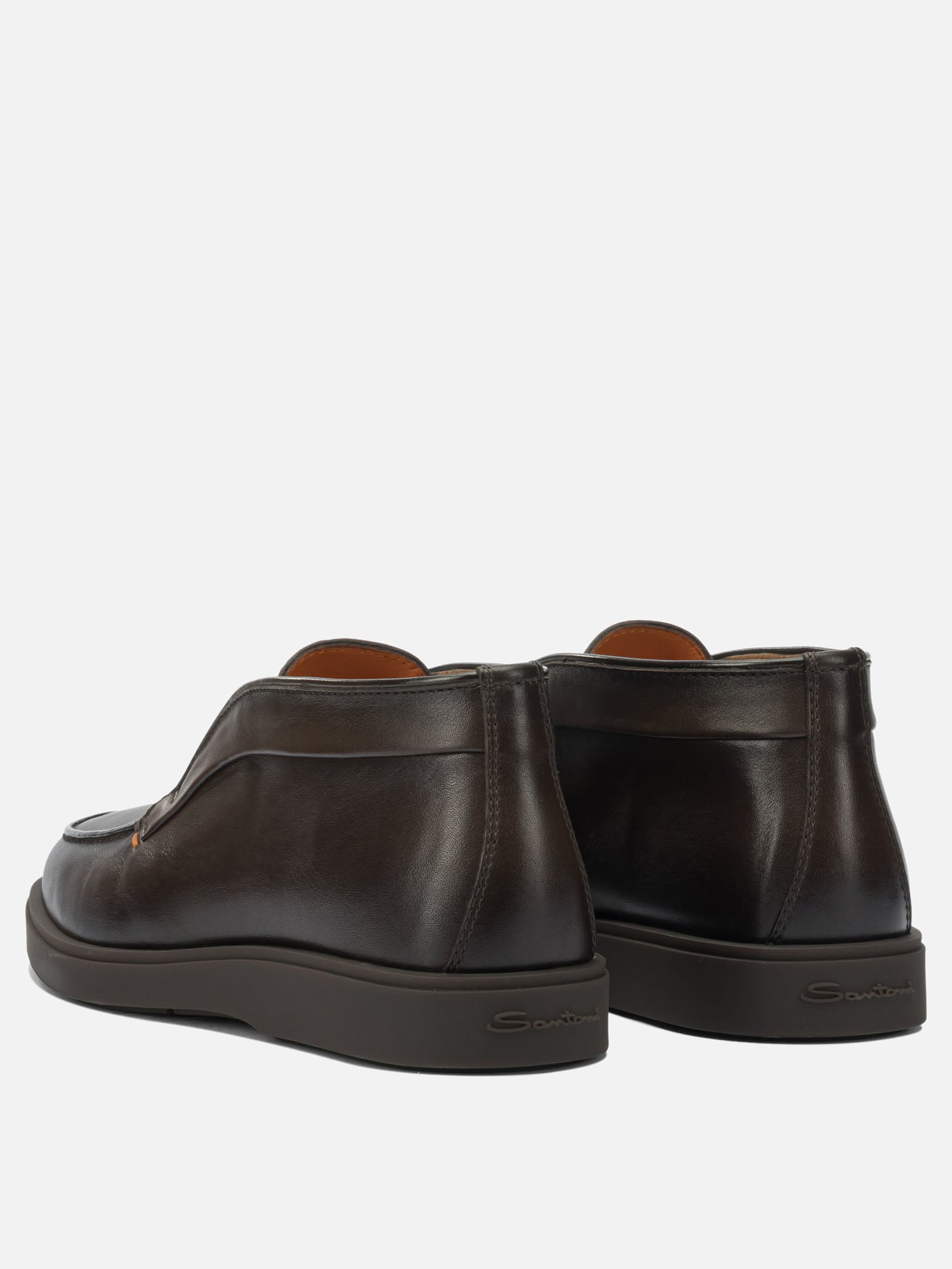 Stivaletti pull-on 100% leather  Marrone - Santoni Uomo | PDP | VIETTI Online Store | Zoom-Modal_4
