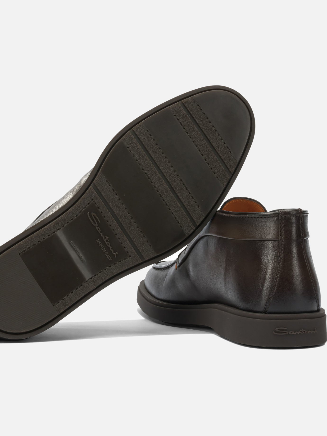 Stivaletti pull-on 100% leather  Marrone - Santoni Uomo | PDP | VIETTI Online Store | Zoom-Modal_5
