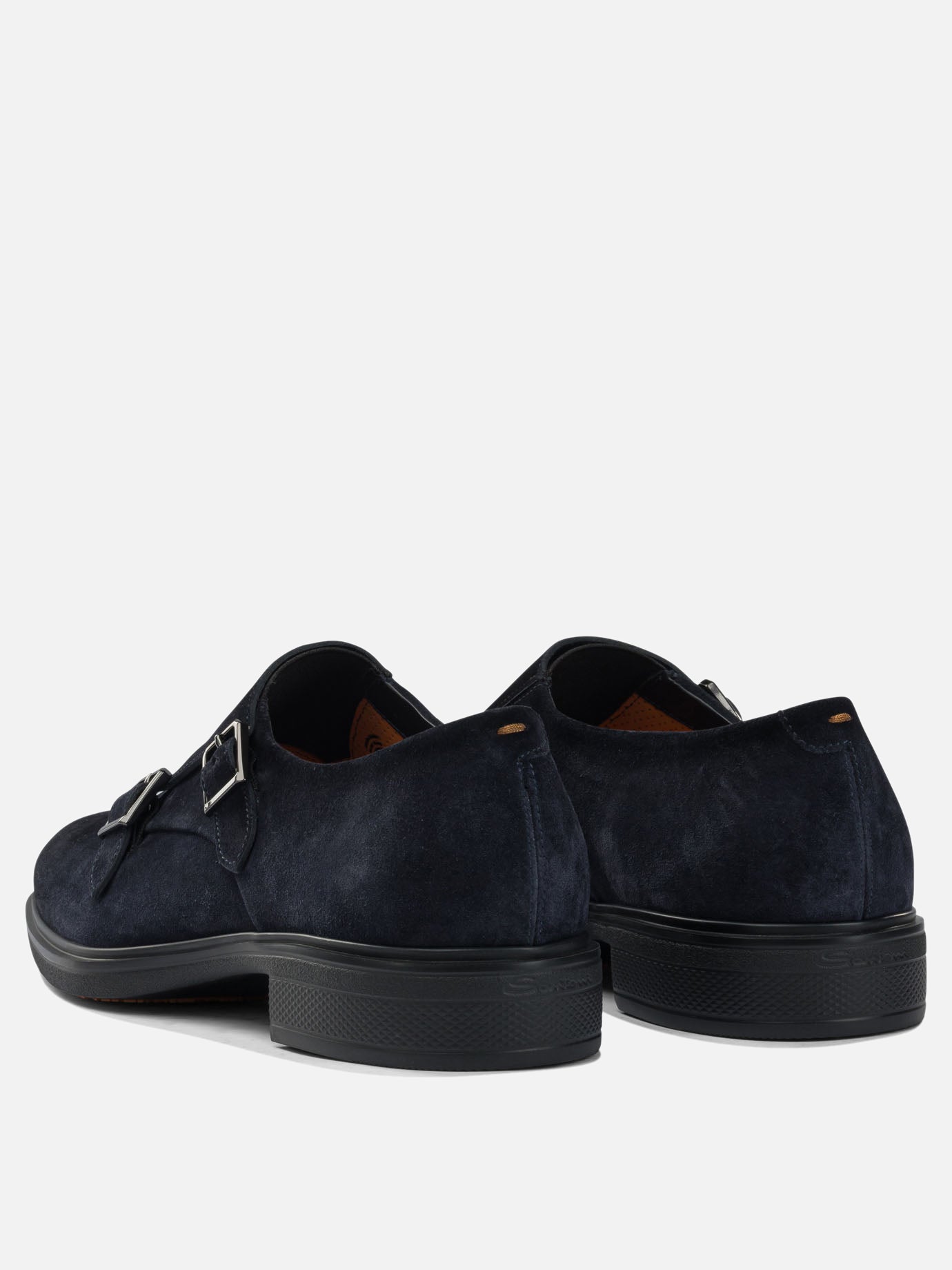 Mocassini 100% suede - 100% rubber  Blu - Santoni Uomo | PDP | VIETTI Online Store | thumbnail_4