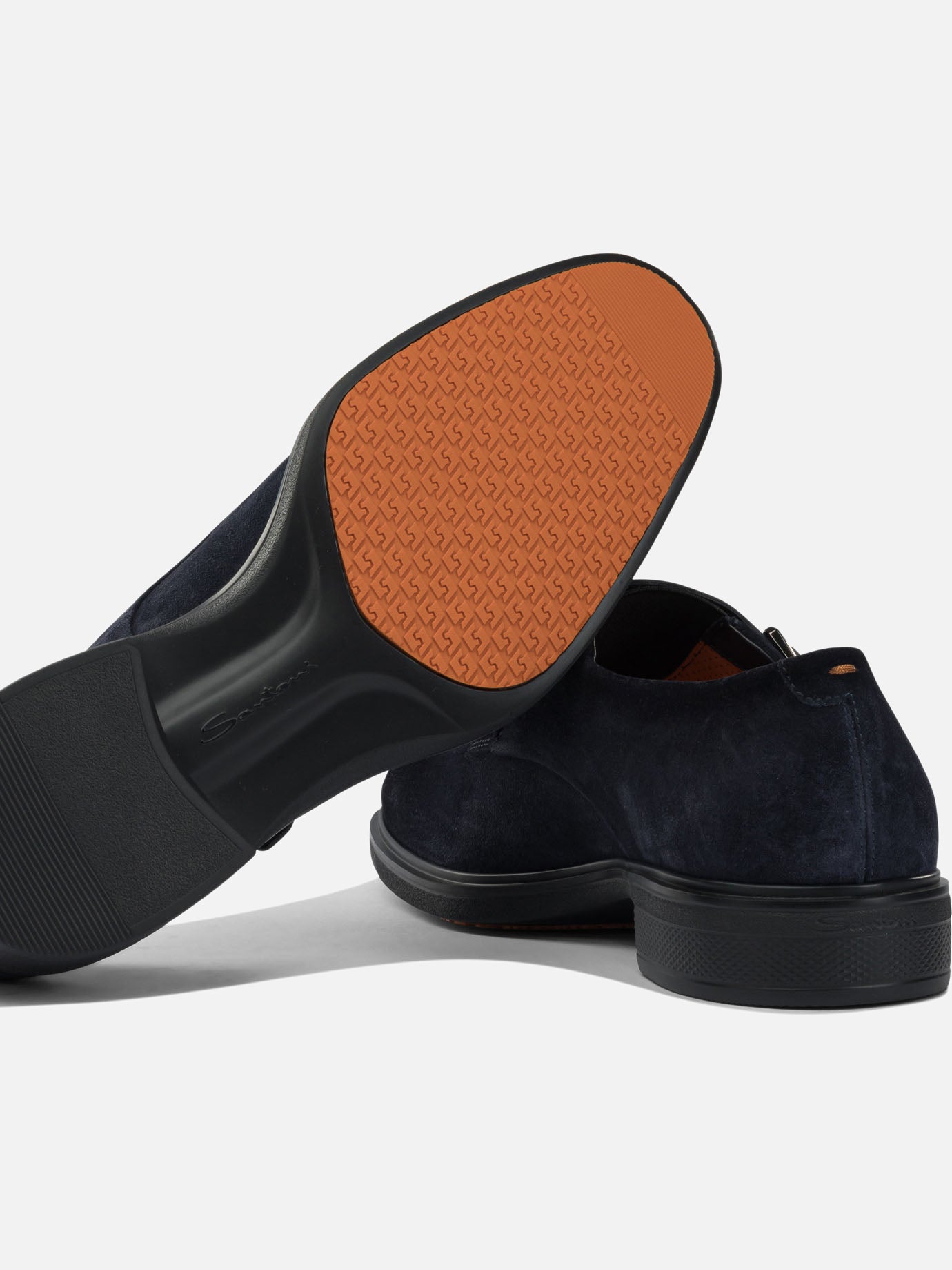 Mocassini 100% suede - 100% rubber  Blu - Santoni Uomo | PDP | VIETTI Online Store | Zoom-Modal_5
