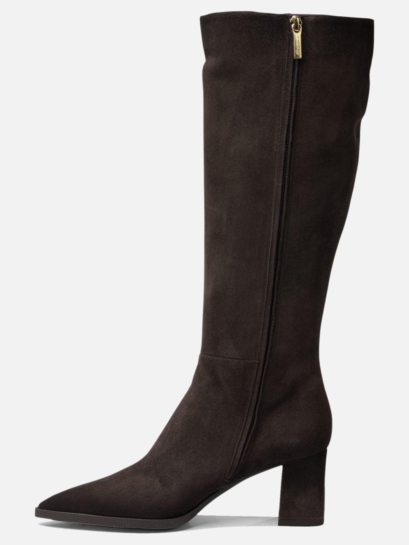 Al ginocchio 100% suede - 100% leather  Marrone - Santoni Donna | PDP | VIETTI Online Store | thumbnail_3