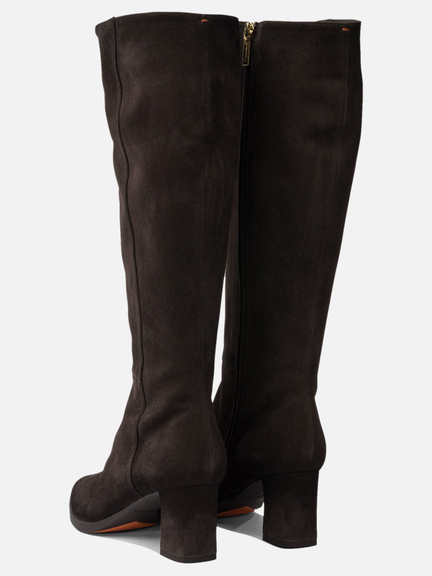 Al ginocchio 100% suede - 100% leather  Marrone - Santoni Donna | PDP | VIETTI Online Store | thumbnail_4