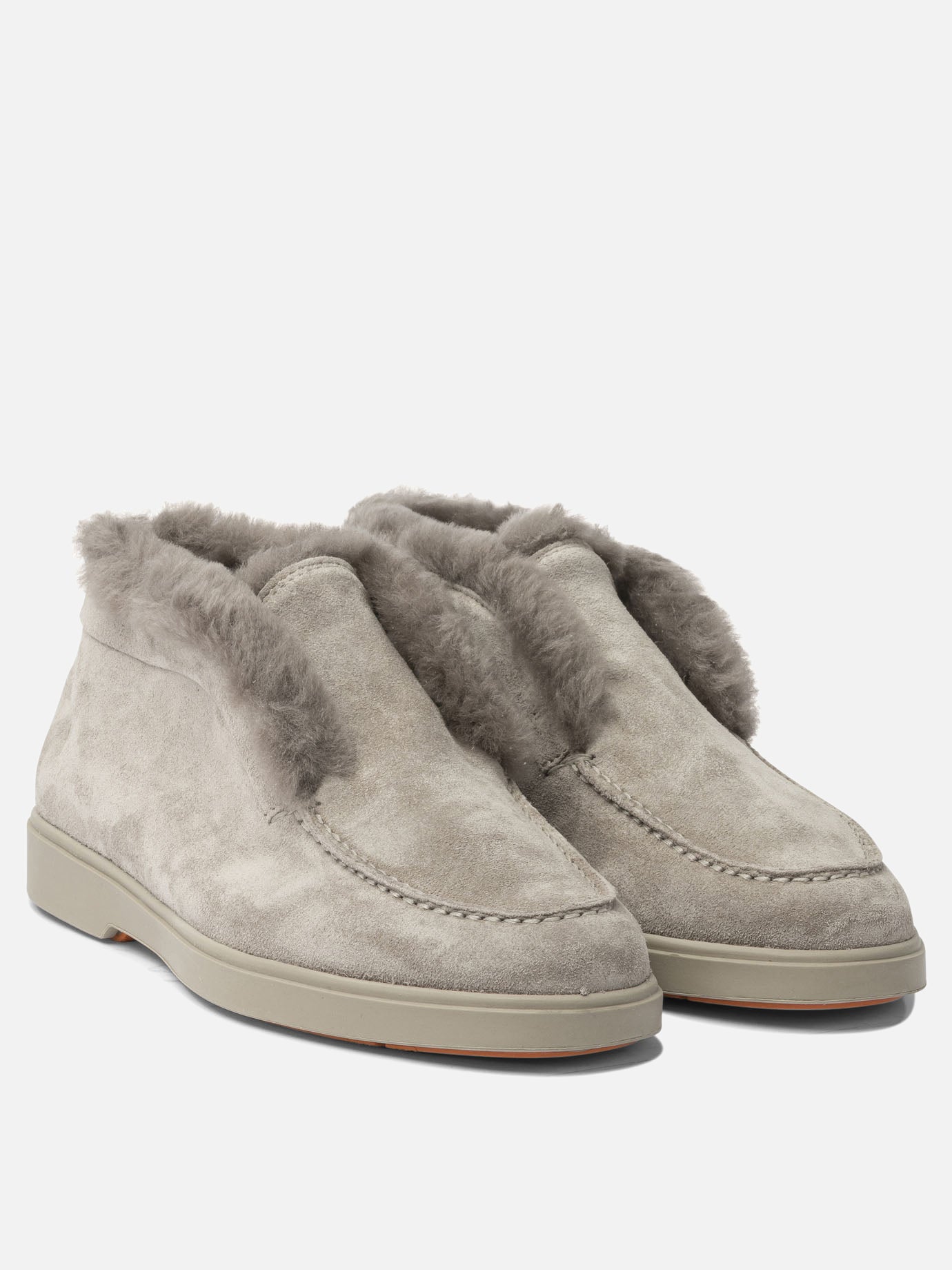 Mocassini 100% calf leather - 100% rubber  Grigio - Santoni Donna | PDP | VIETTI Online Store | Zoom-Modal_2
